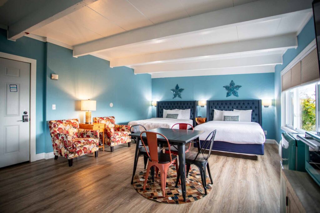 A view of the Bedroom area in Room 110