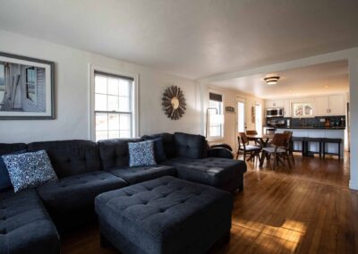 Living Area in The Cottage at Beachfront Inn