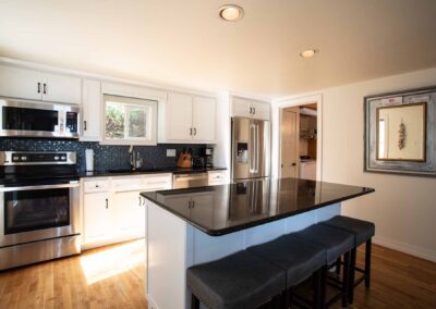 Kitchen in The Cottage at Beachfront Inn