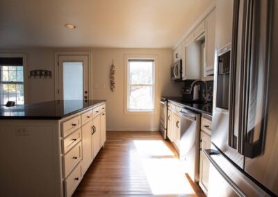 Kitchen in The Cottage at Beachfront Inn