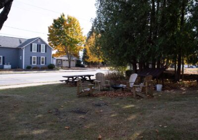 Fire Pit area at The Cottage at Beachfront Inn